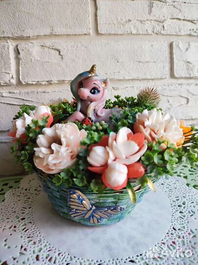 Букет цветов из мыла