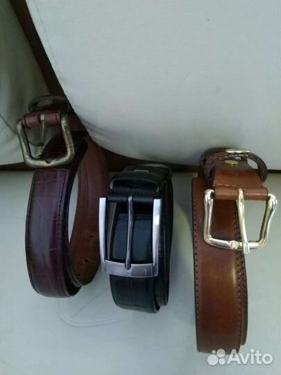 Мужской кожаный ремень италия