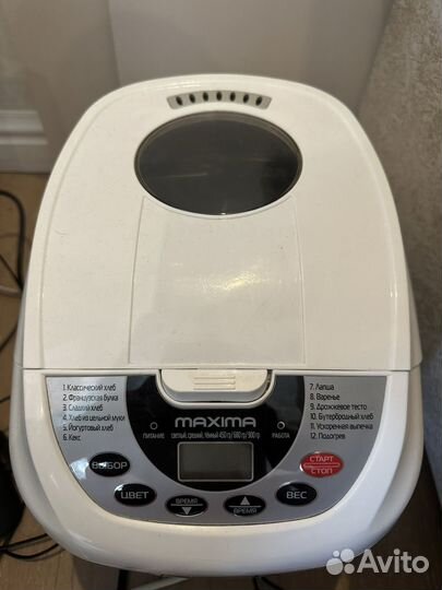 Хлебопечка Maxima MBM-0219