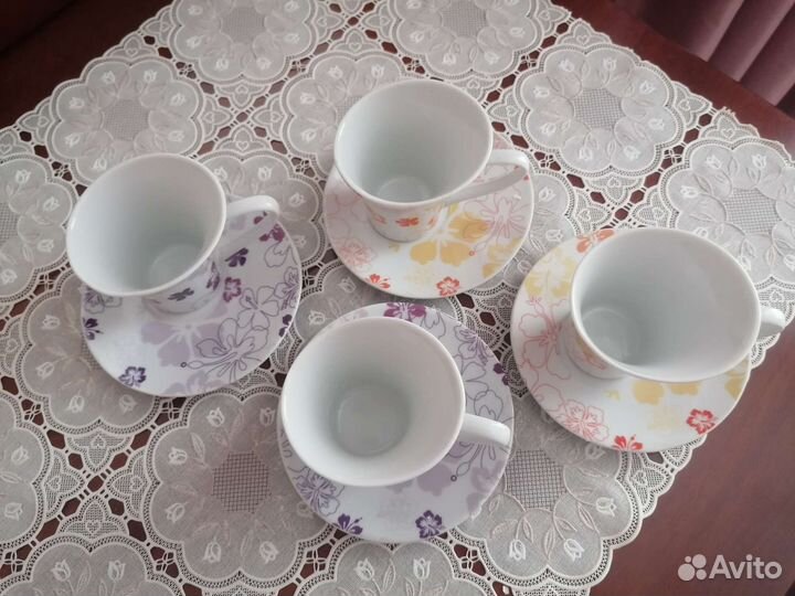 Кофейные чашки 4шт