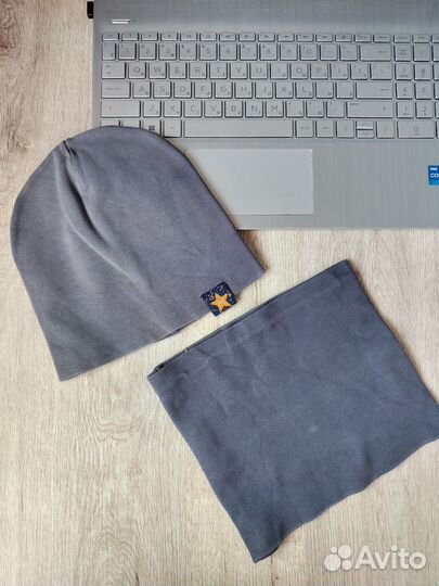 Комплект шапка и снуд для мальчика