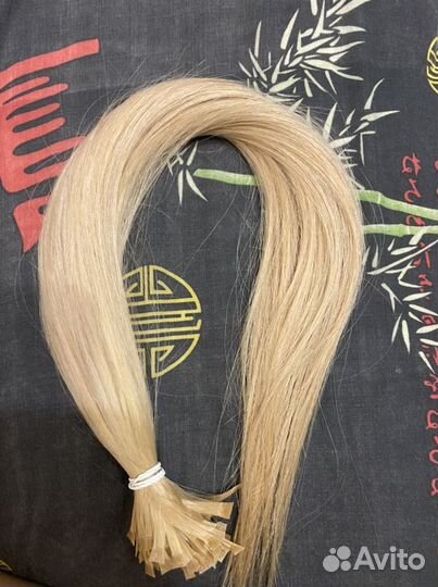 Волосы славянские 55-60см 80 готовых капсул