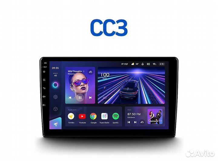 Автомагнитола teyes cc3 4/64 pajero sport