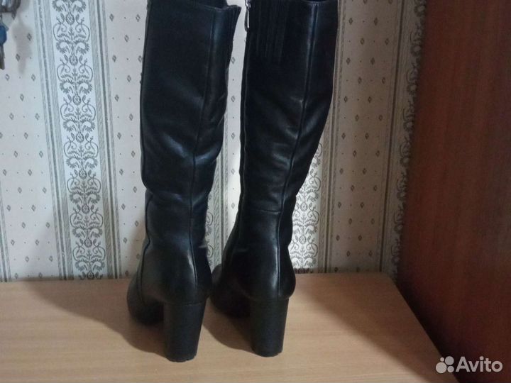 Сапоги ж.Зима.Кожан. Мех натур. Р-37