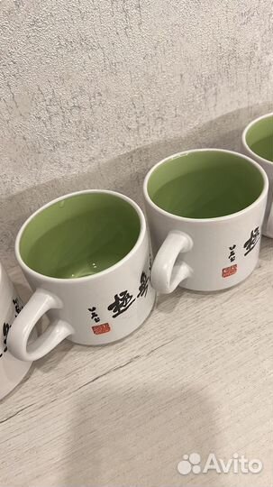 Кружки с иероглифами 6 шт