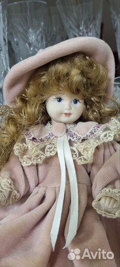Кукла фарфоровая коллекционная Италия винтаж
