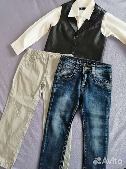 Рубашка с жилеткой, брюки