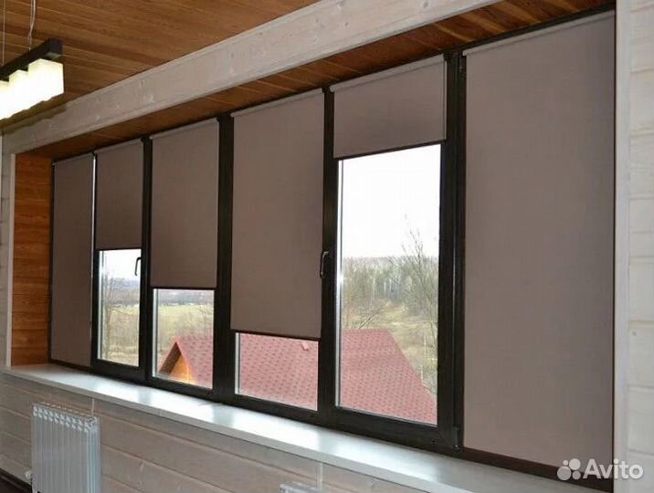 Рулонные и римские шторы, жалюзи