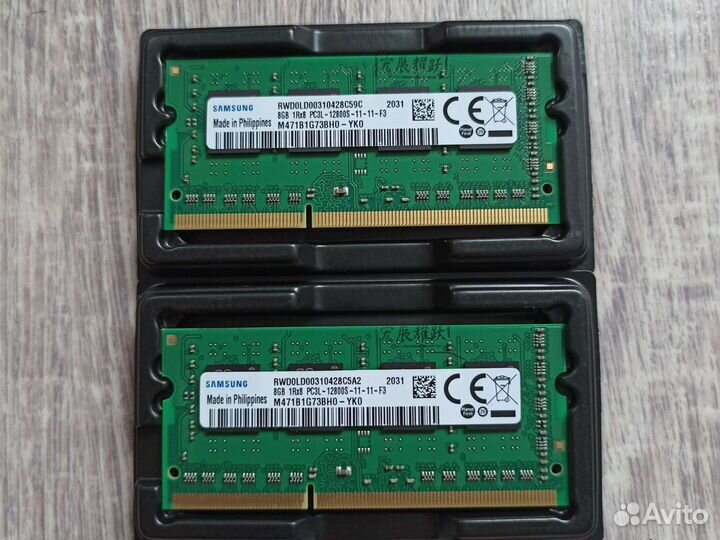 Оперативная память ddr3 Samsung 8gb+8gb