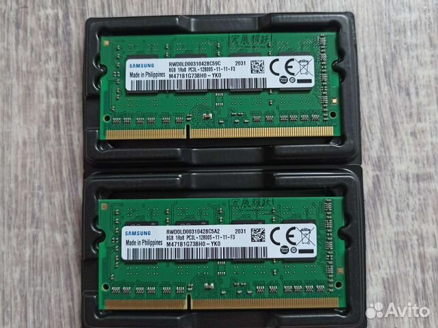 Оперативная память ddr3 Samsung 8gb+8gb