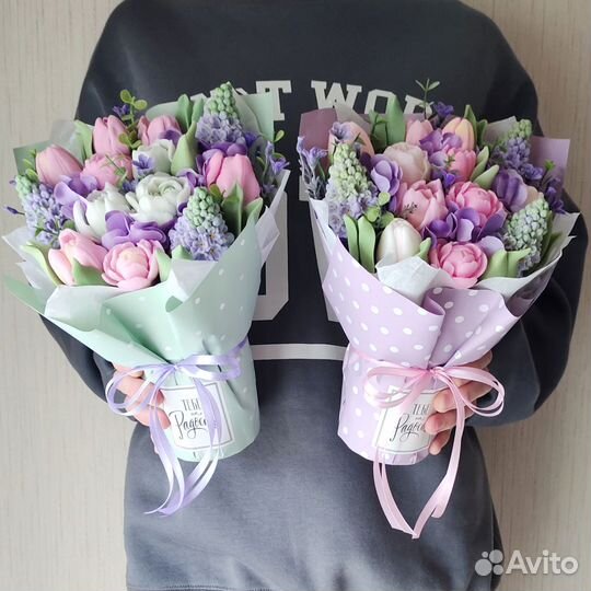 Букет из мыла, мыло ручной работы