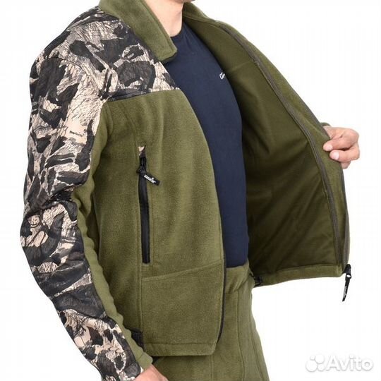 Костюм флис Norfin berings camo Green 01 р.S