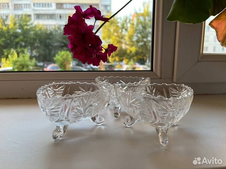 Конфетница стекло набор