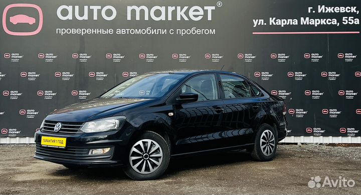 Volkswagen Polo 1.6 AT, 2019, 124 504 км