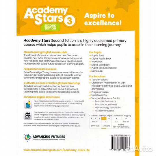 Academy Stars Second Edition Level 3 Pupils Book with Navio App and Digital Pupils Book