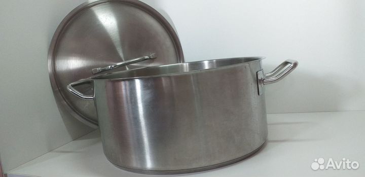 Кастрюля С крышкой 10 Л, нержавеющая сталь horeca