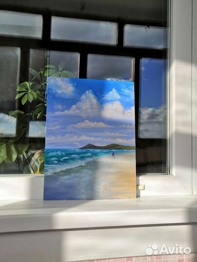 Картина маслом морской пейзаж