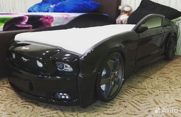 Кровать Машина объёмная Mustang