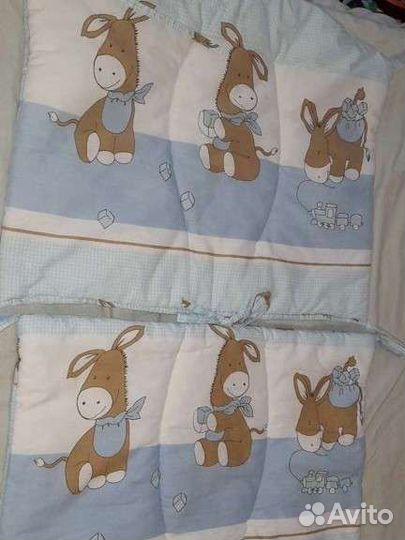 Бортики в детскую прямоугольную кроватку 120на60