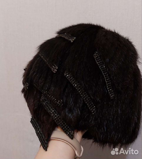 Шапка норковая женская