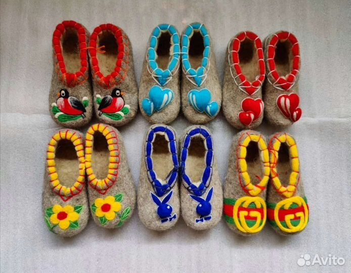 Валяные тапочки