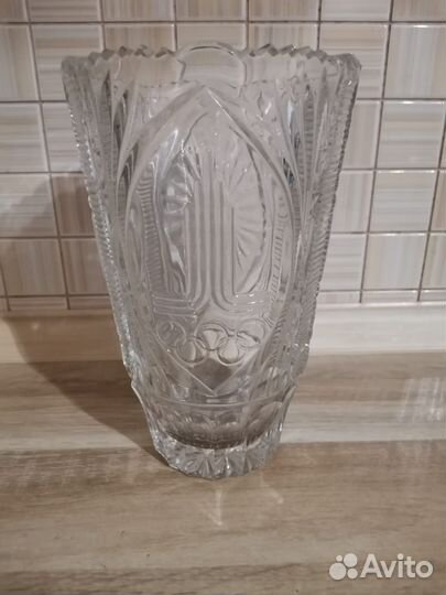 Хрустальная ваза символика Олимпиады