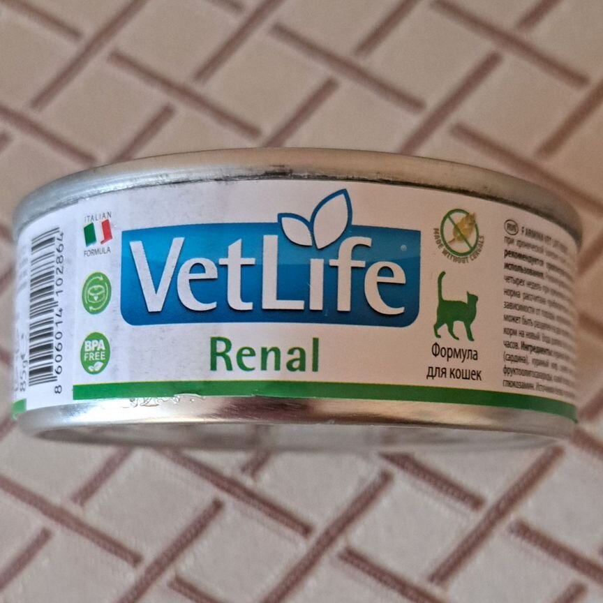 Farmina VetLife Renal влажный для кошек (консервы)