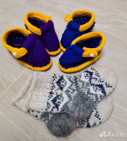 Носочки шерстяные