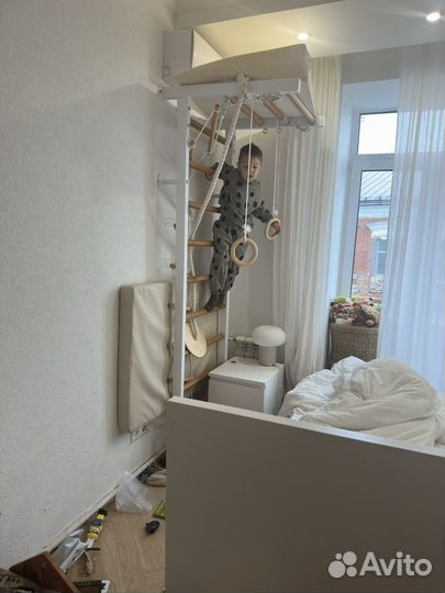 Детская шведская стенка с матом