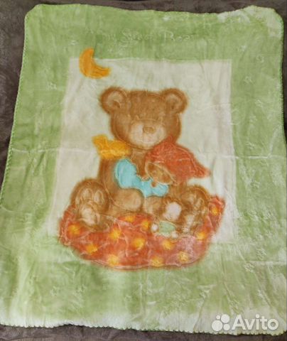 Плед детский плюшевый