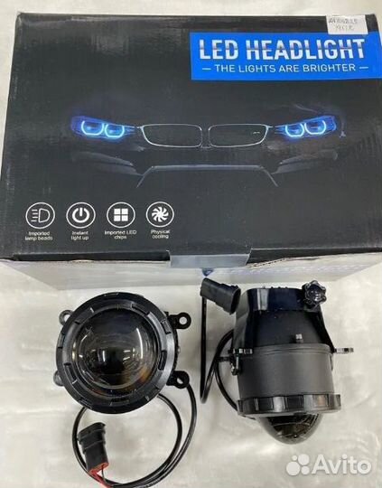 Птф би-линзы (белый, желтый) для Rеnаult Dustеr