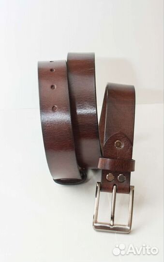 Кожаный мужской ремень ручной работы