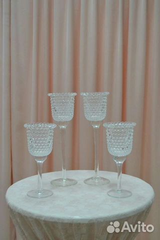 Стеклянные подсвечники
