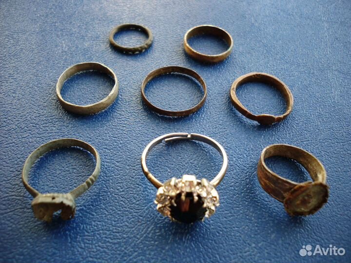 Кольца старинные и современные, цена за 1 шт