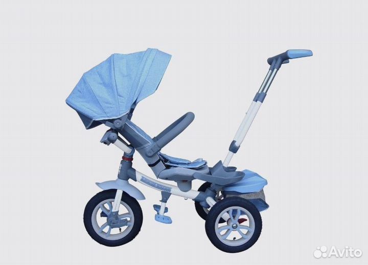 Детский велосипед трехколесный с ручкой