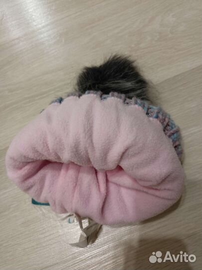 Шапка детская для девочки зимняя новая
