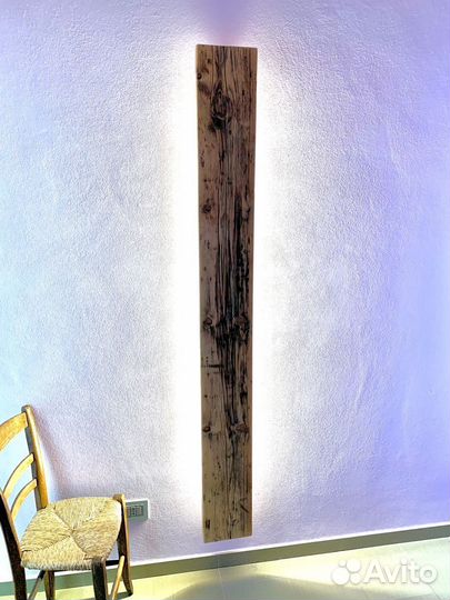 Настеный светильник дуб, сосна, ясень