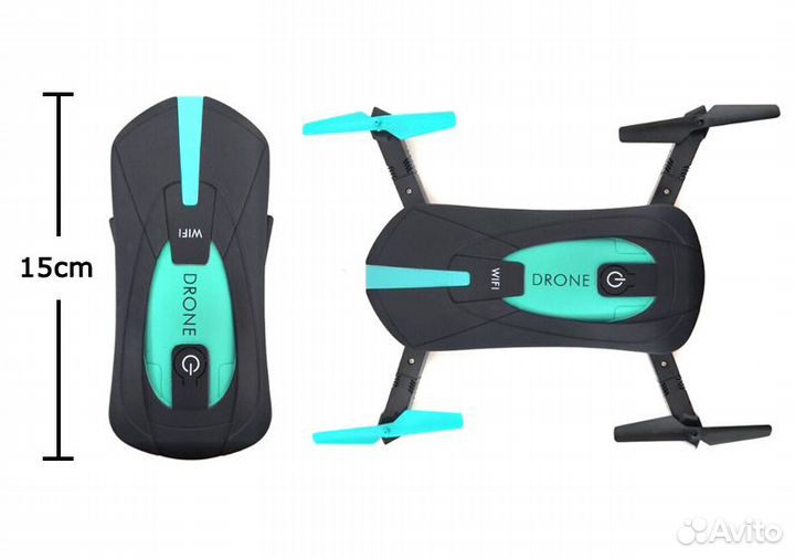Дрон карманный JY018 Mini Foldable ру
