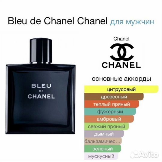 Bleu de Chanel 100ml мужской аромат