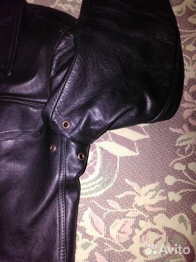 Куртка / Бушлат кожаный двубортный