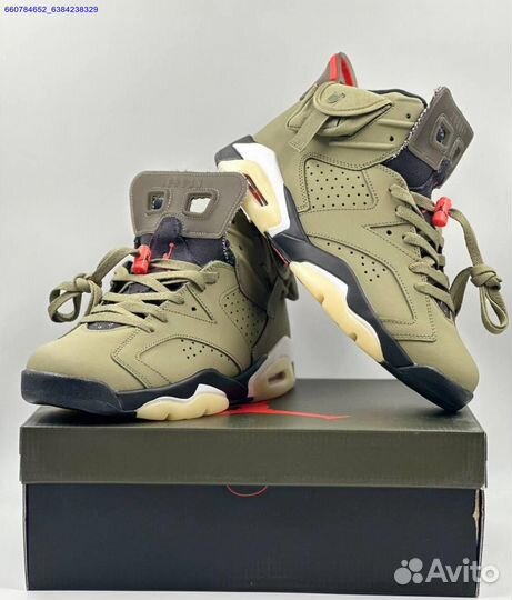 Кроссовки Nike Air Jordan 6 Retro x Travis Scott (Арт.54124)