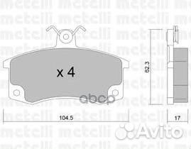 Колодки тормозные дисковые перед Metelli 49