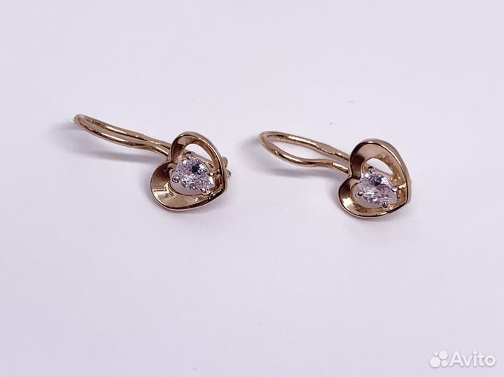 Золотые серьги 585 пробы