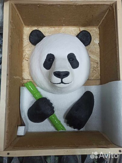 Голова панда настенный декор