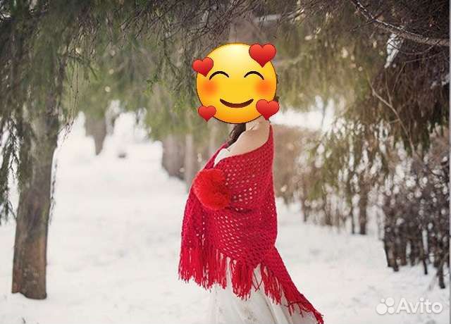 Платок шаль ручная работа