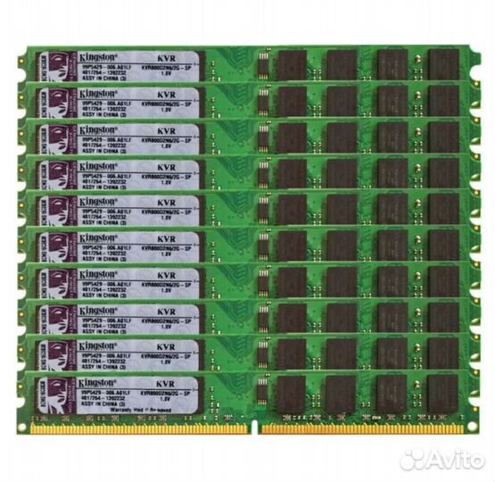 Память DDR2 2Gb Kingston PC2-6400 (800 мгц)