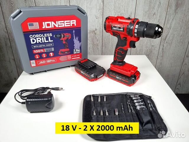 Дрель Шуруповерт Jonser 18 V PRO