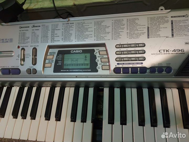 Синтезатор casio ctk-496