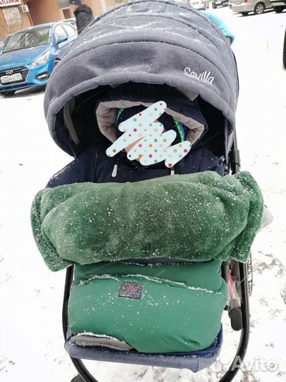 Зимний конверт в коляску