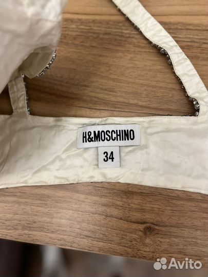 Hm&moschino топ в камнях